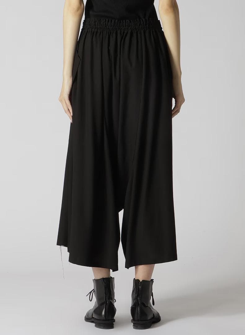 RY/LI SHEETING CLOTH GATHERED PANTS