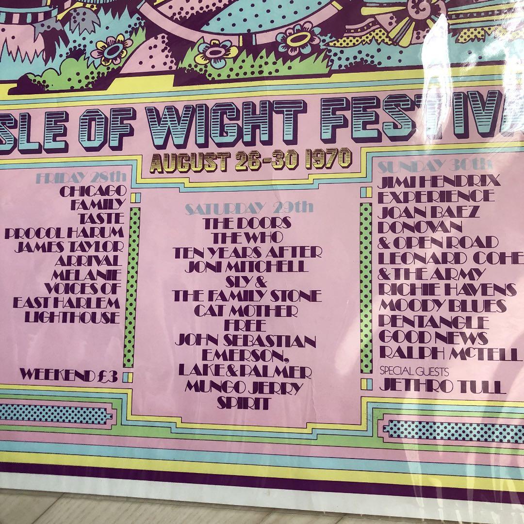 ワイト島 フェスティバル ポスター Dave Roe Vintage - メルカリ