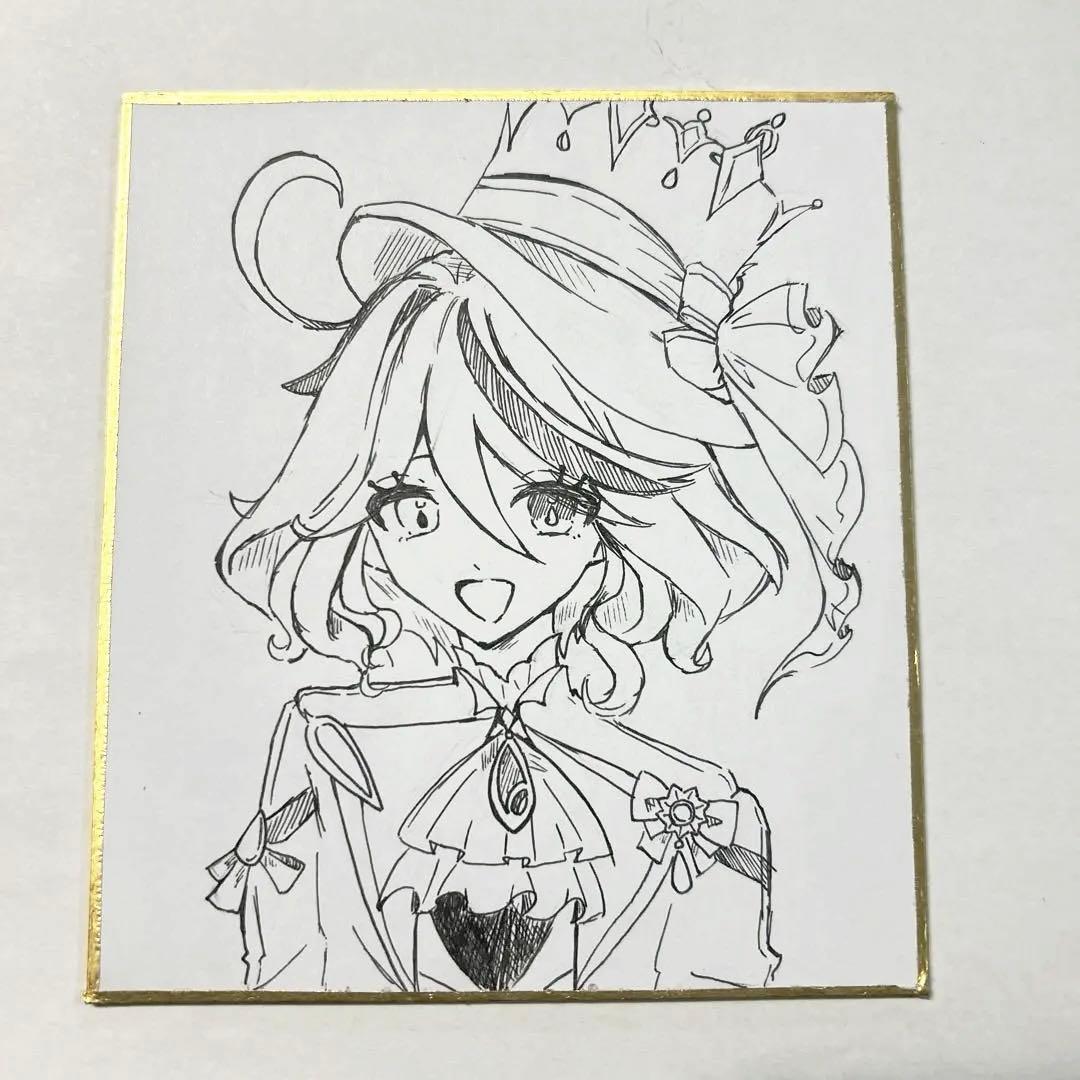 原神 フリーナ 手書き イラスト - メルカリ