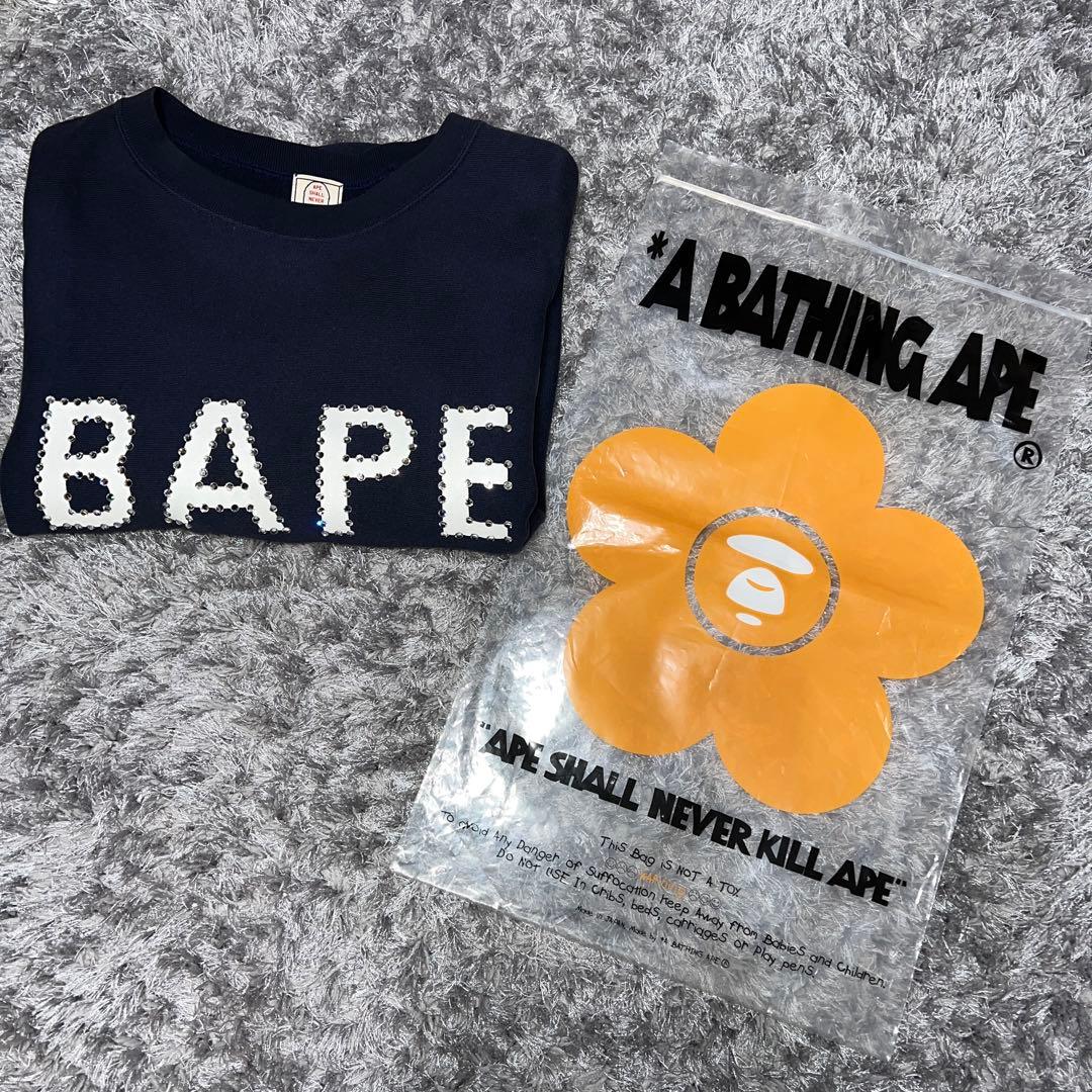 NIGO期00s BAPE ラインストーン スワロフスキー スウェット - メルカリ