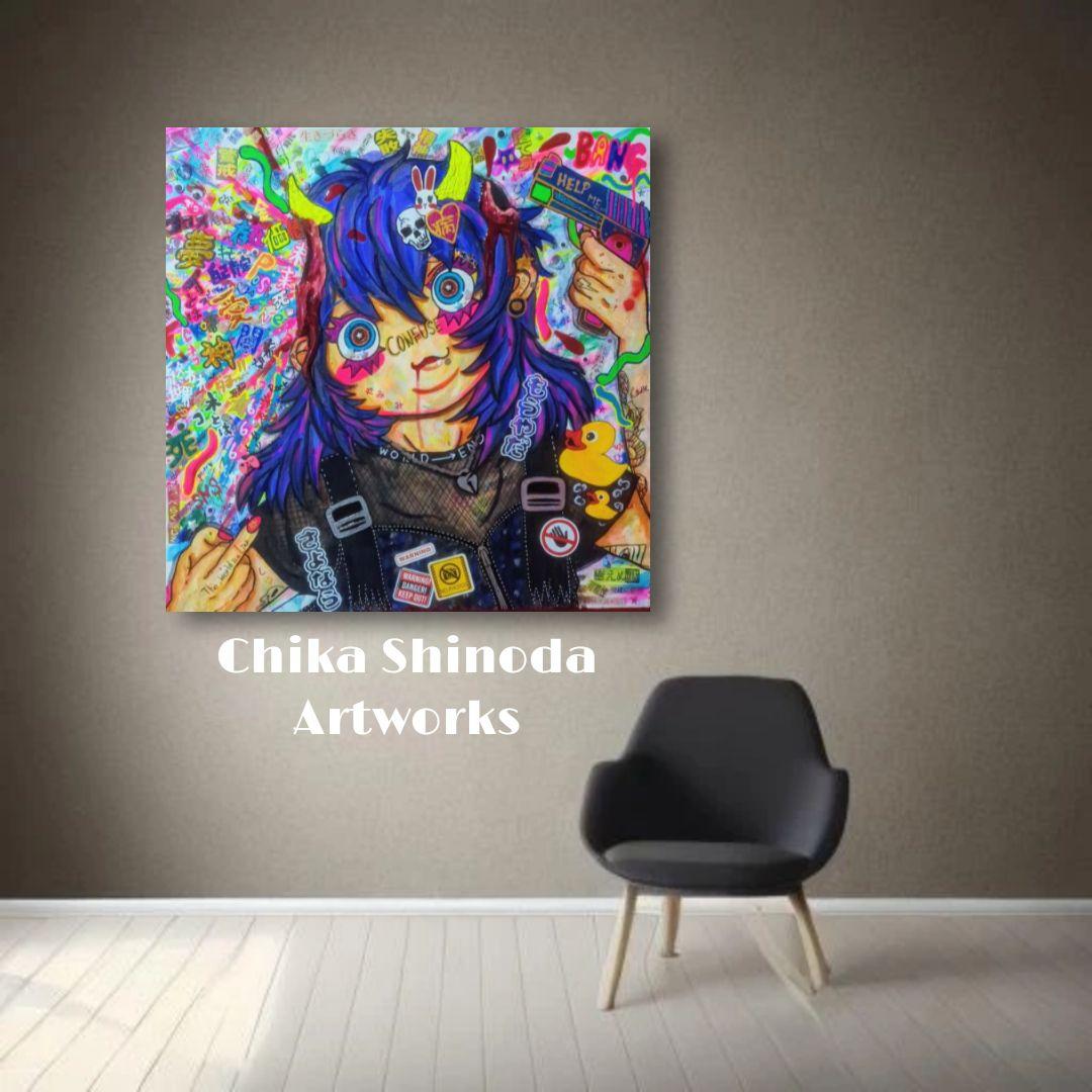 一点物/手作り額入り】CONFUSE-混乱-S15号 - メルカリ