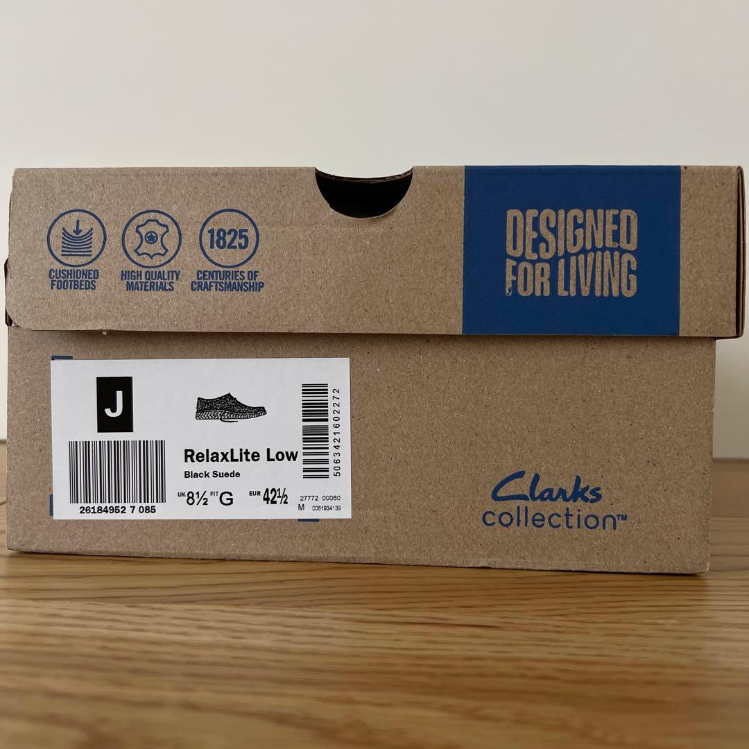 Clarks RelaxLite Low Black Suede UK8 1/2 - メルカリ