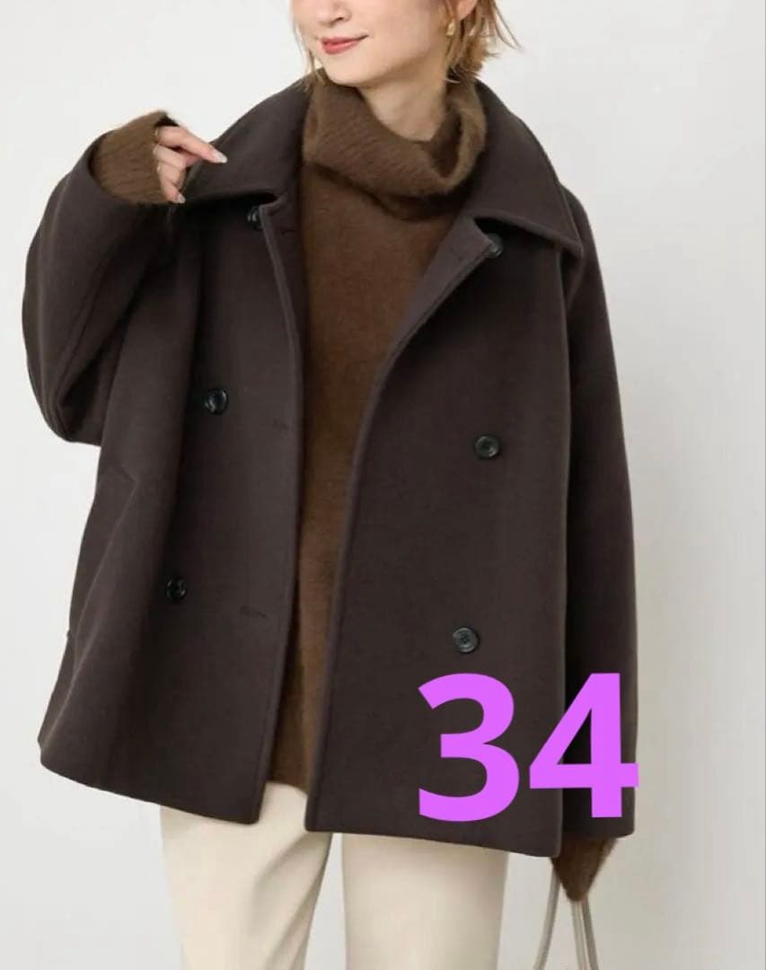 S160スタンドカラーショートコート　34 ブラウン Spick & Span｜S160スタンドカラーショートコート | Rakuten Fashion