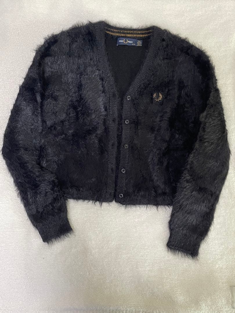 FRED PERRY ブラックカーディガン UK 10 Zip-Through Sweatshirt Cardigan(10 102：BLACK): | FRED PERRY JAPAN