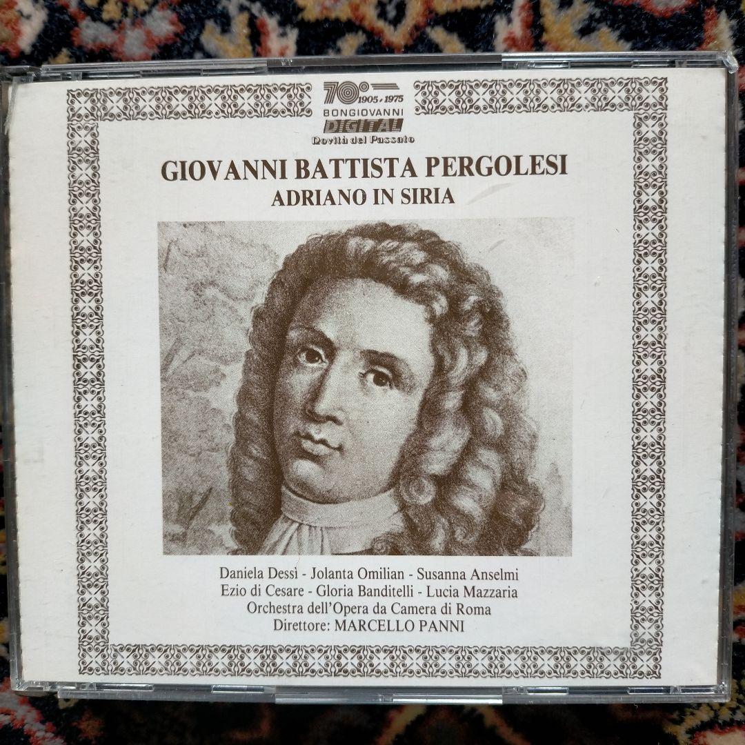 ペルゴレージ 歌劇 シリアのアドリア－ノ全幕 パンニ ロ－マオペラオ－ケストラ ペルゴレージ 歌劇 シリアのアドリア－ノ全幕 パンニ ロ－マオペラオ