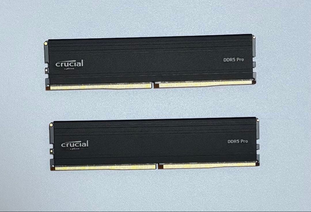 Crucial DDR5 Pro デスクトップ用メモリー 32Gb ×2枚 Crucial Pro DDR5 RAM 32GB Kit (2x16GB), 6400MHz CL32, Overclocking