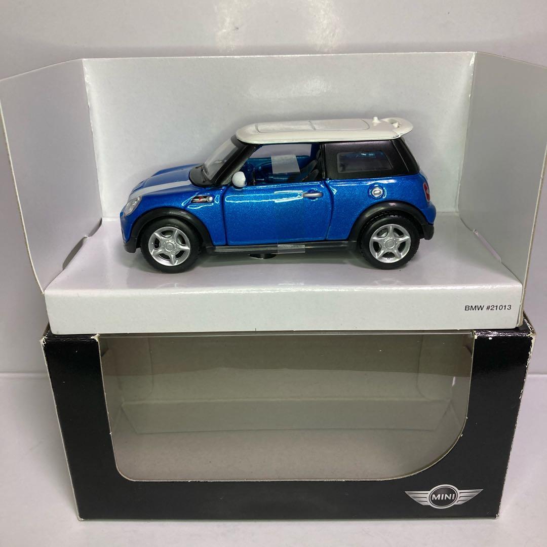 ☆MINIプルバックカー☆ミニクーパーS 1/36 青×白【第二世代】R56