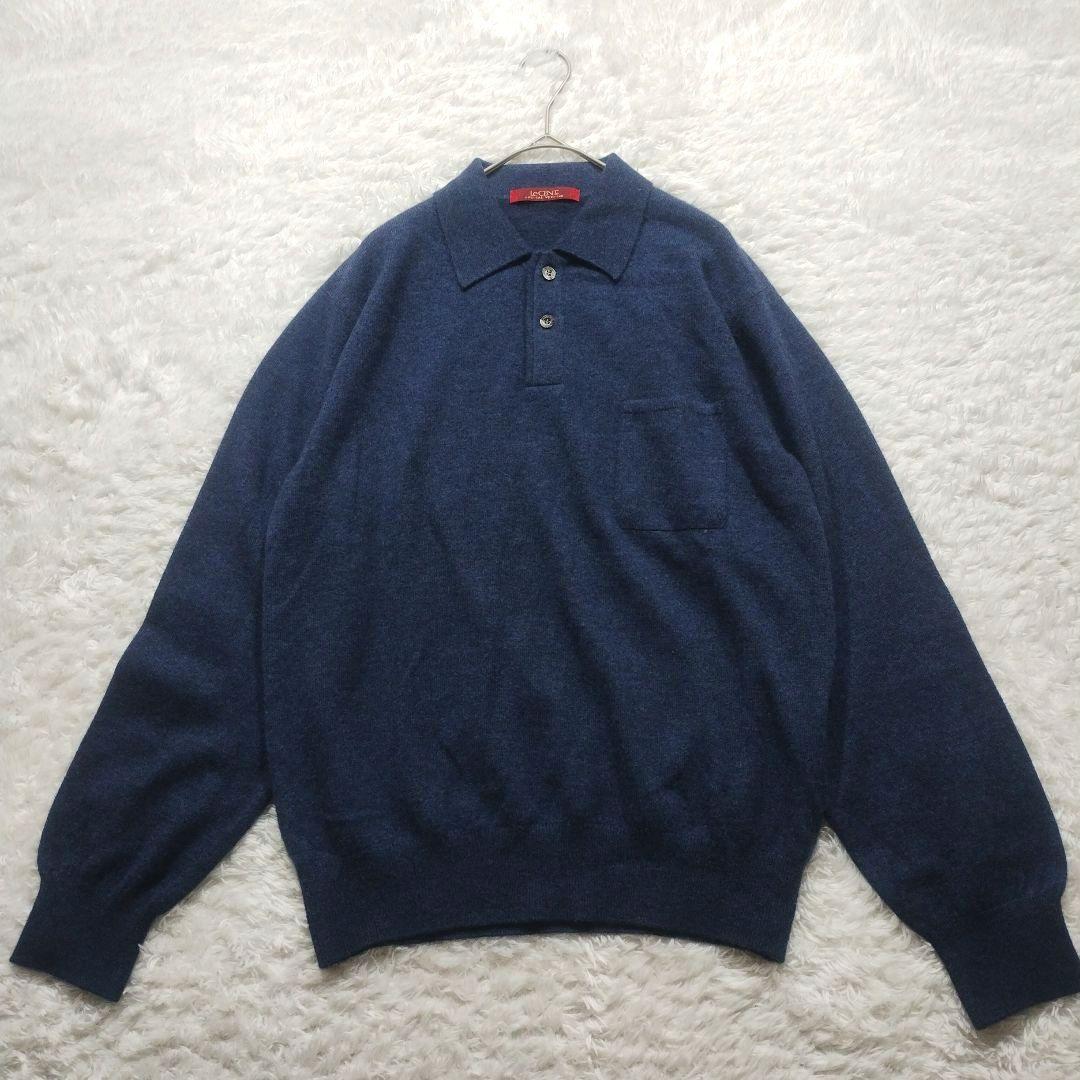 極美品✨LeCENT カシミヤ 100% ニット ポロシャツ 長袖 ネイビー M 2026年最新】LeCENTの人気アイテム - メルカリ