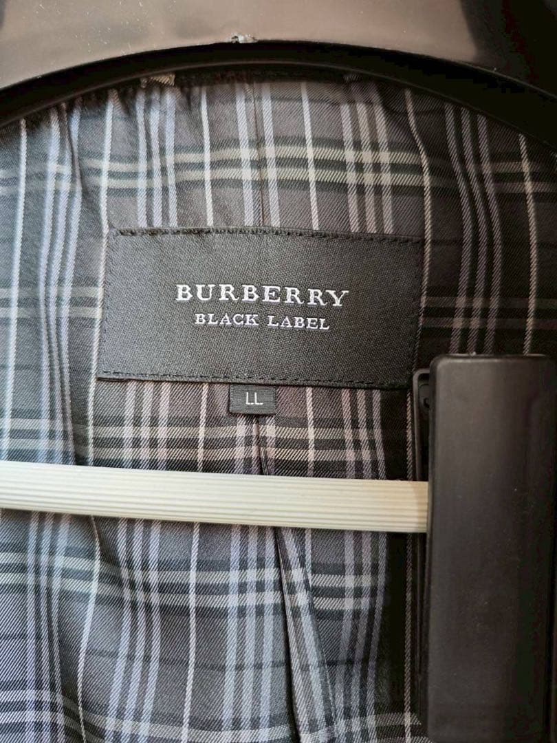 BURBERRY BLACK LABEL ダークグレー ピーコート LL - メルカリ