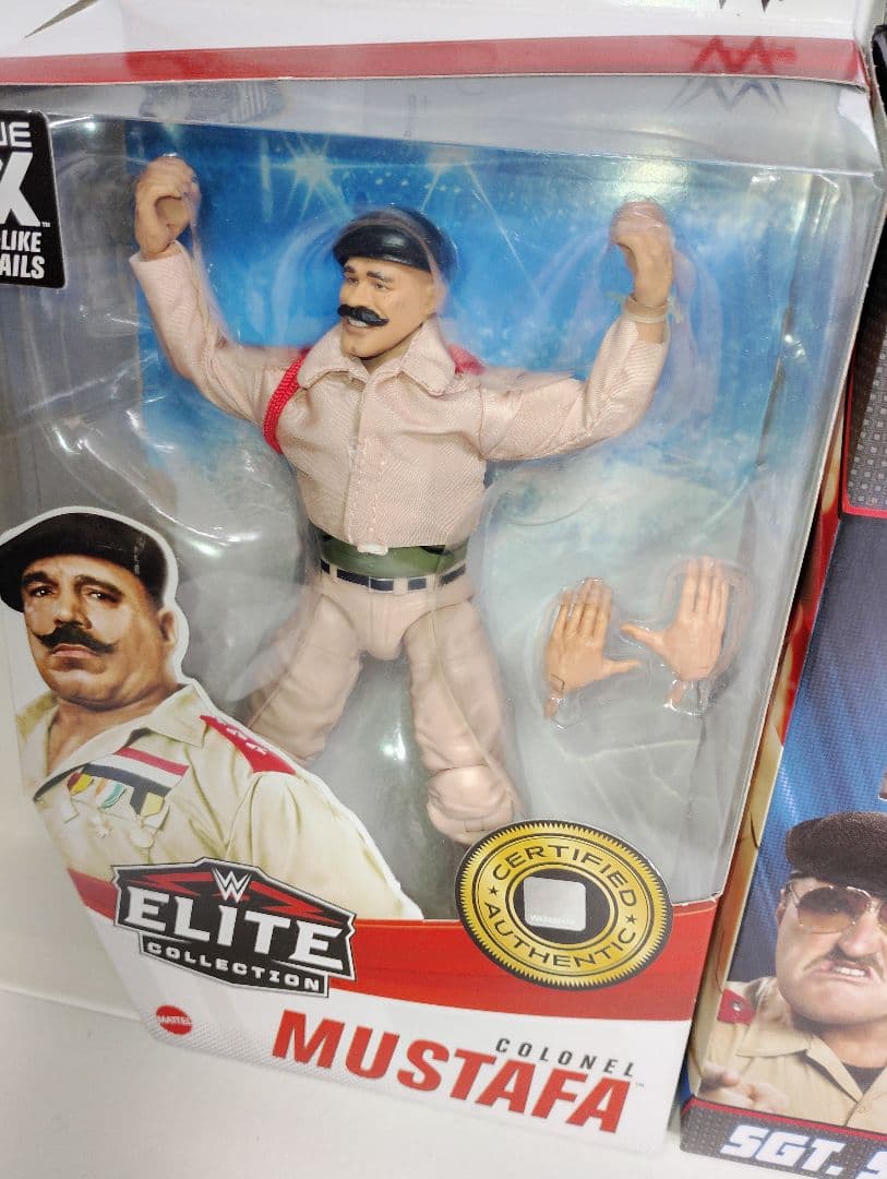 マテル社版 WWEプロレス サージェントスローター＆アイアンシーク 湾岸