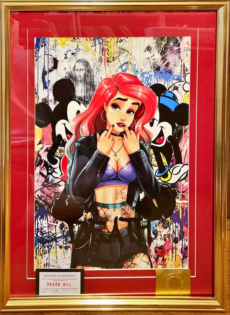 額込 世界限定100枚DEATH NYC アートポスター 現代アート 107 Yahoo!オークション - DEATH NYC 額付き 世界限定100枚 アートポスター