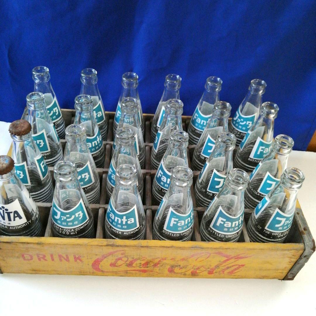 ✦1971年製 ファンタビン✦ビンテージ コカコーラ 木箱《昭和レトロ感