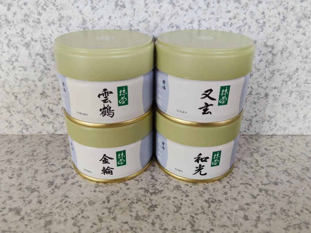 宇治 丸久小山園 抹茶 20g缶4種セット【雲鶴,金輪,和光,又玄】 雲鶴 | 抹茶 | 宇治 丸久小山園