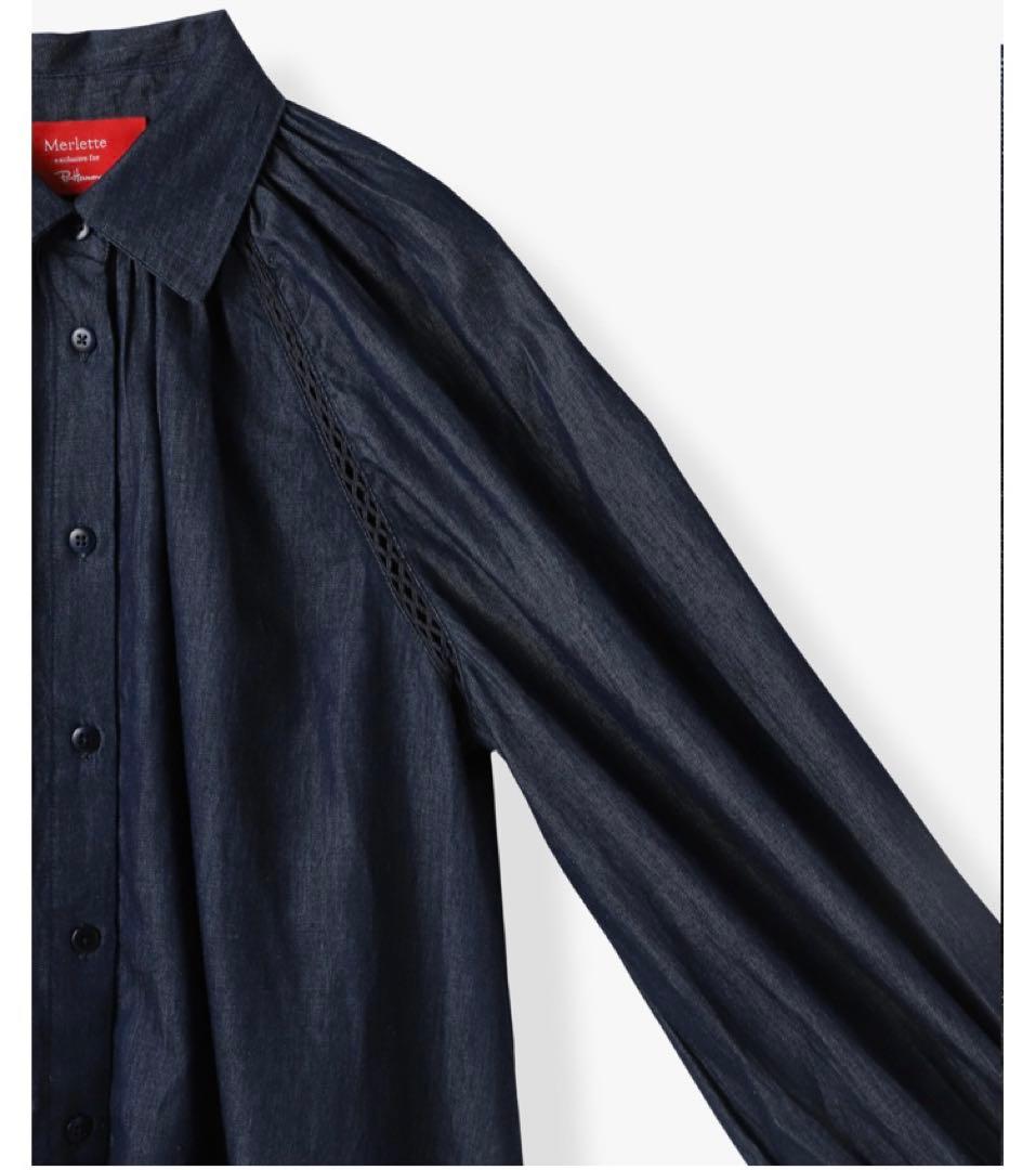 新品ロンハーマン別注Merlette Tiana Shirt (indigo) - メルカリ