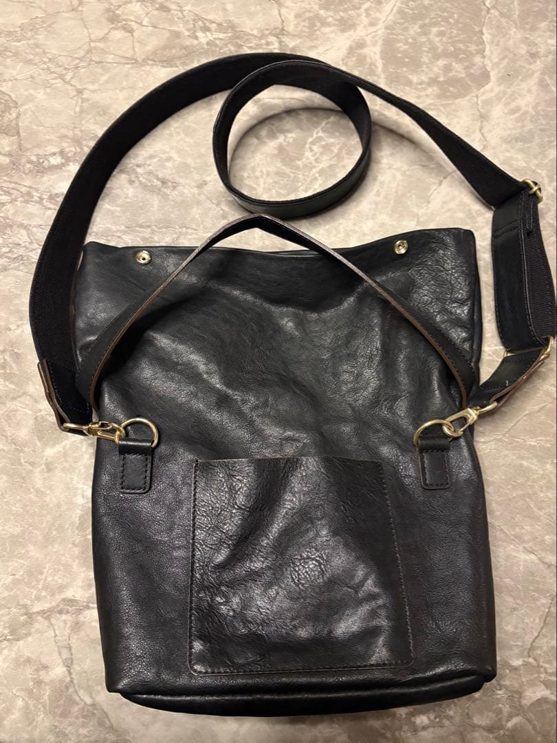 新進工房 パン屋の紙袋風バッグ マルシェ(ブラック) - メルカリ