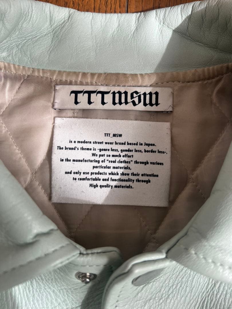 TTT MSW 18AW レザージャケット - メルカリ