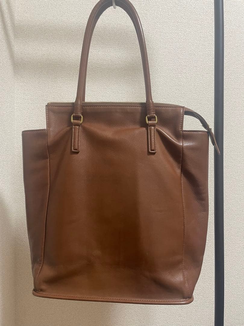 美品　土屋鞄　プリソワ　トートバッグ　ブラウン TSUCHIYA-KABAN PLESOIE プリソワトート / 土屋鞄 ソフテア 本牛革