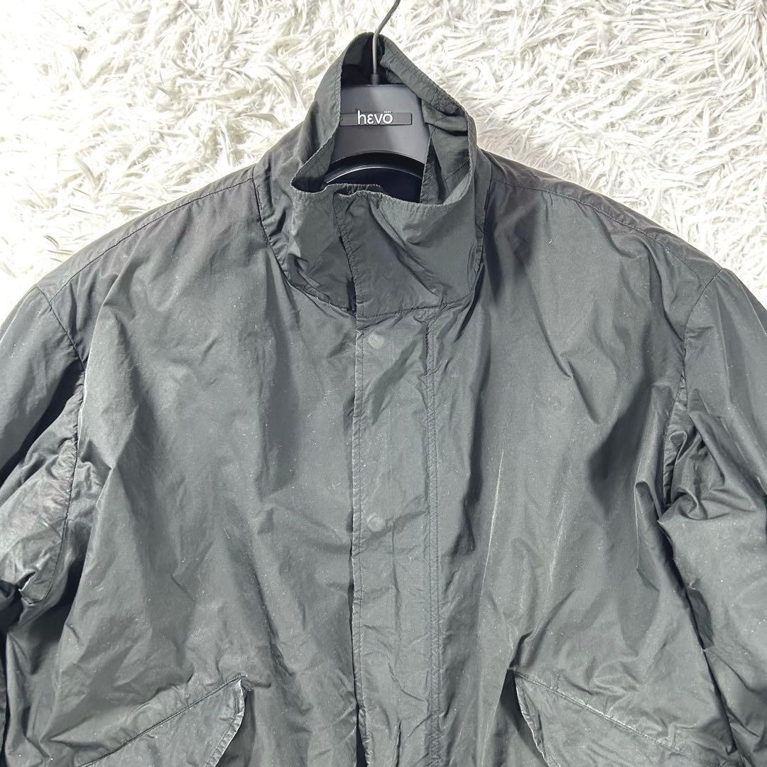 ATON VENTILE NYLON SHORT MODS COAT 02 黒 ATON NYLON SHORT MODS