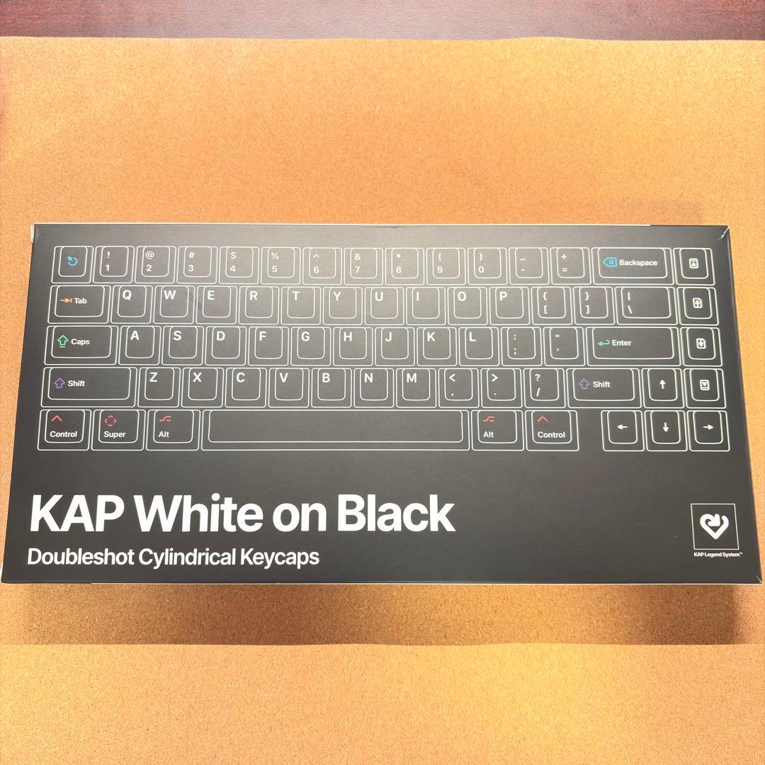 Keyreative KAP White on Black キーキャップ Keyreative KAP White on Black Doubleshot Cherry Profile キー