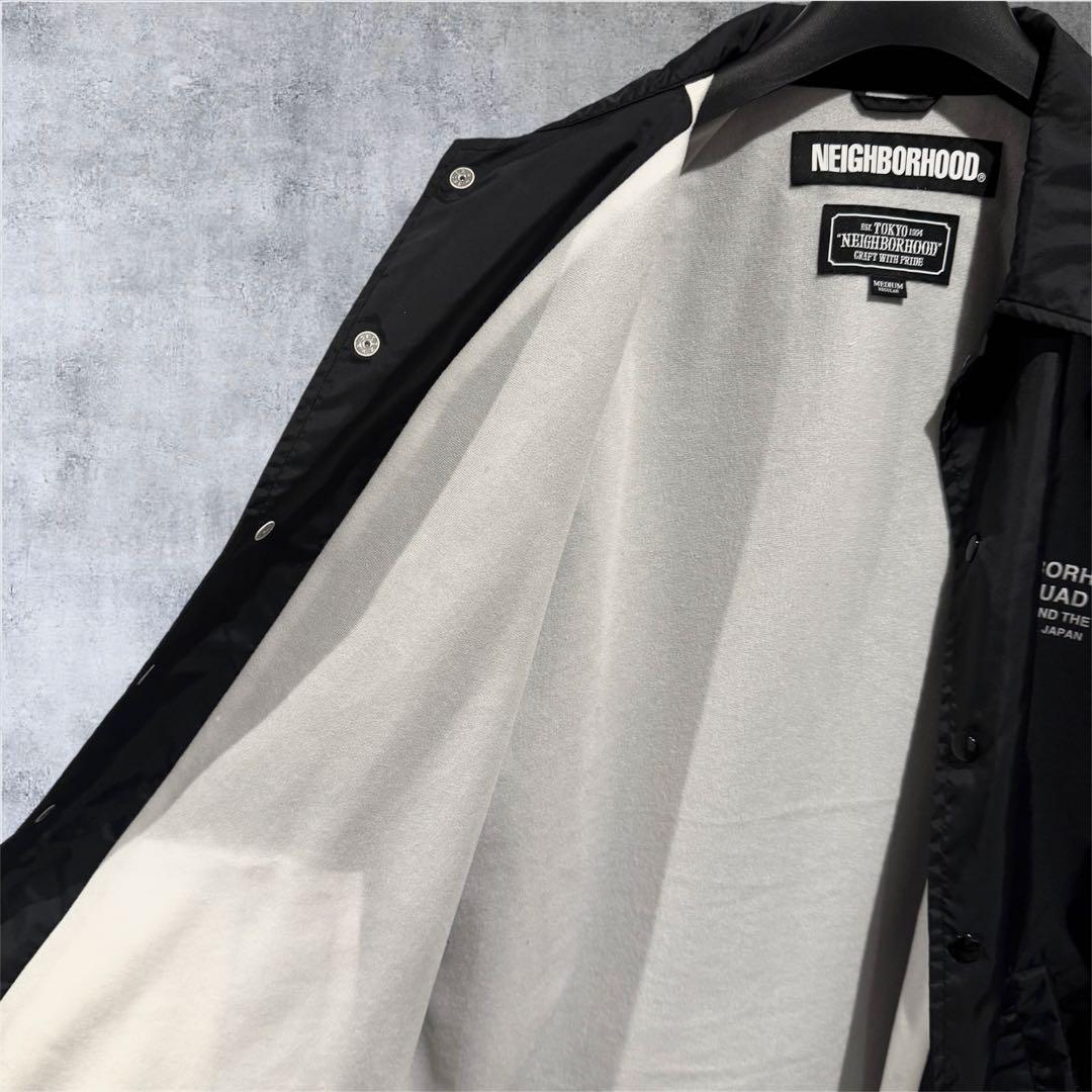 極美品‼️ NEIGHBORHOOD SQUADコーチジャケット ブラックM 希少 - メルカリ