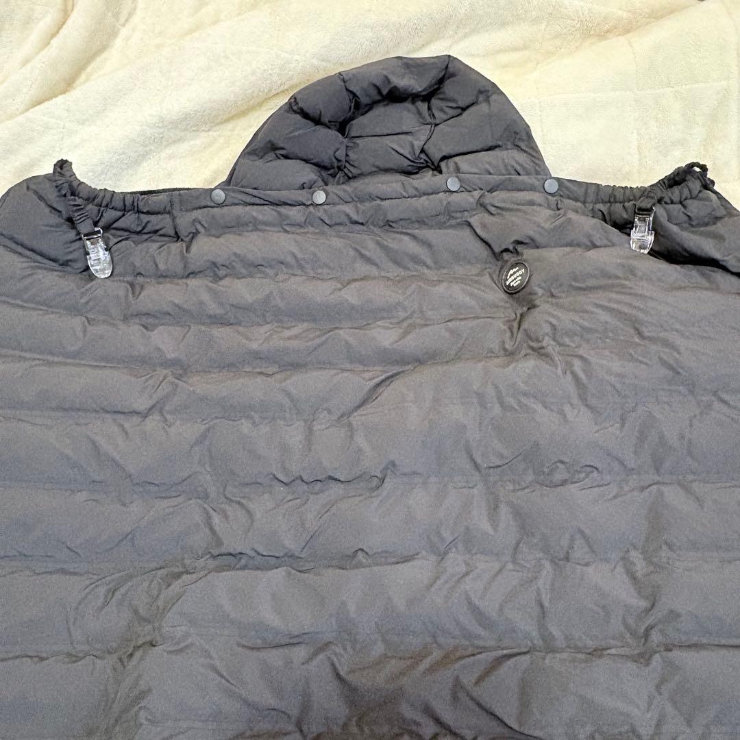 美品] AIRBUGGY マルチライトケープ ジェットブラック 防寒ケープ