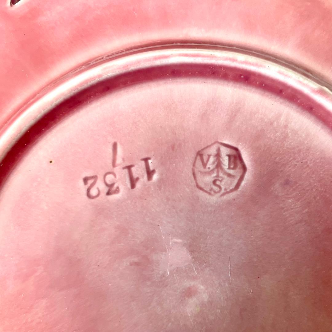 すずらんプレートピンク ヴィレロイ＆ボッホ バルボティーヌ検フランス