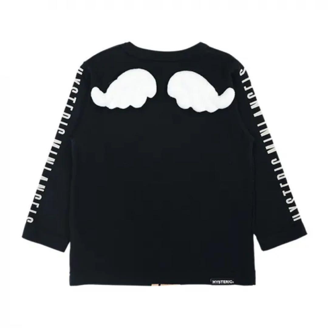 MY FIRST HYSTERIC ANGEL MINI 羽付き長袖Tシャツ　黒 MY FIRST HYSTERIC ANGEL MINI 羽付きブルマ 10;ブラック 15151182