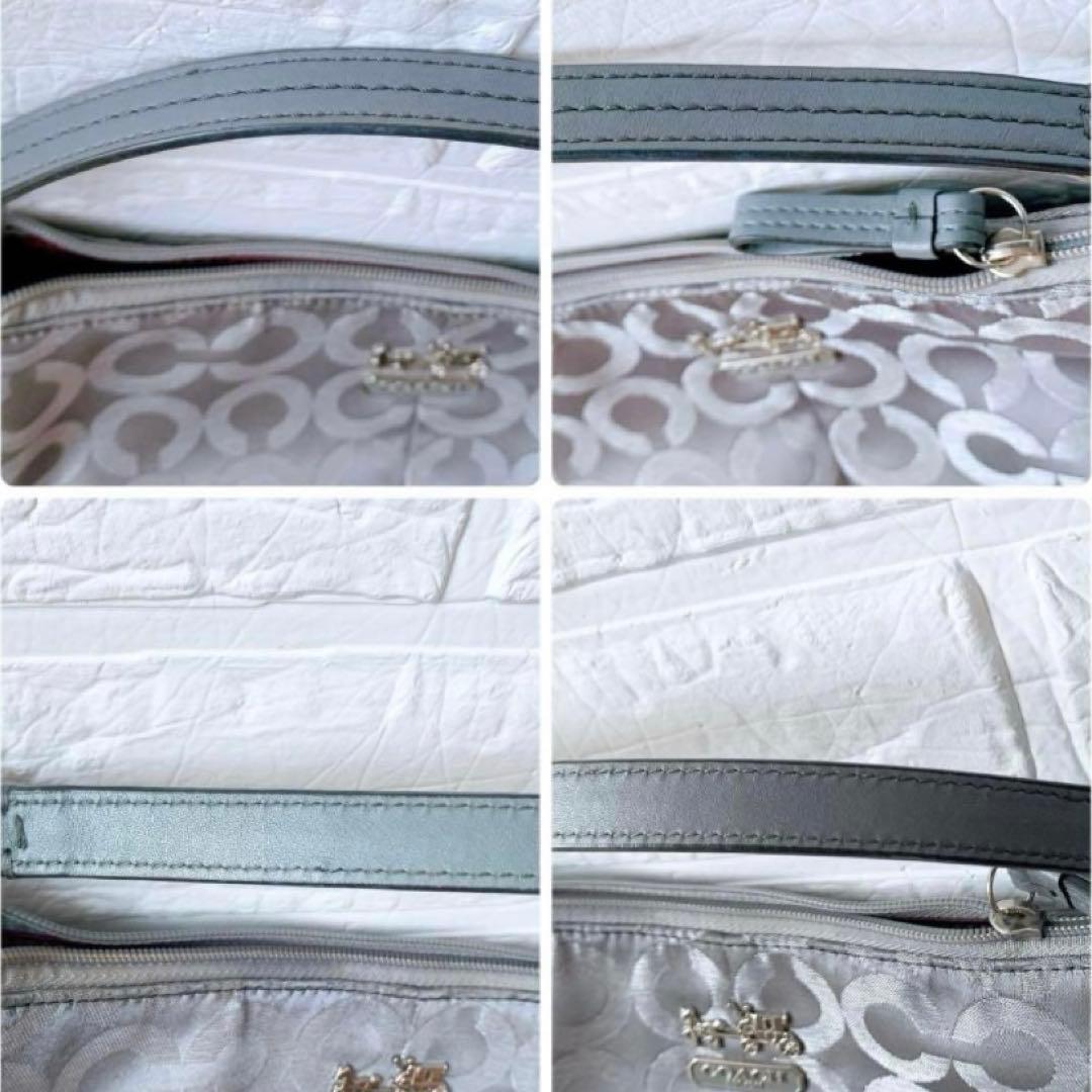 COACH ワンショルダー バッグ アクセサリーポーチ シルバー系