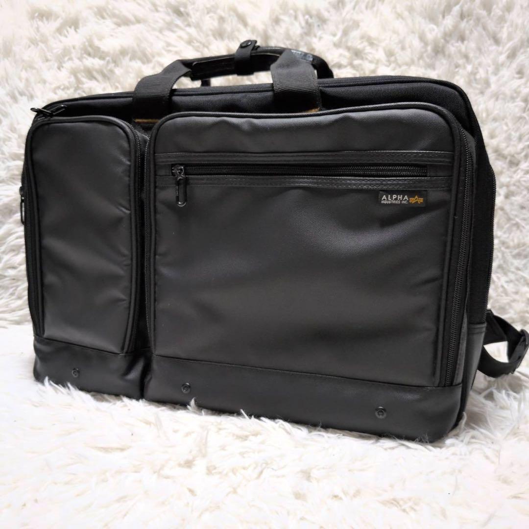 【ALPHA INDUSTRIES】未使用3WAY 大容量2層式 ビジネスバッグ Alpha Industries（アルファ・インダストリーズ） 旧商品 P1000D 3WAY