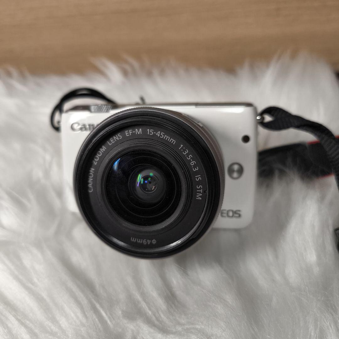 Canon EOS M10 ホワイト 15-45mmレンズ付き Canon EOS M10 18.0MP Digital Camera With 15-45mm Lens Kit White