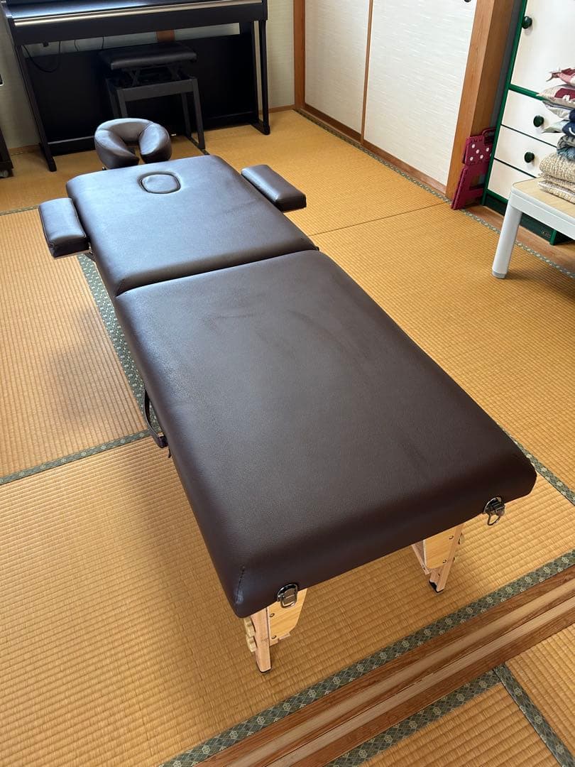 折りたたみ式施術ベッド 楽天市場】折りたたみ マッサージベッド VA-007 (アルミ)(有孔) ダーク