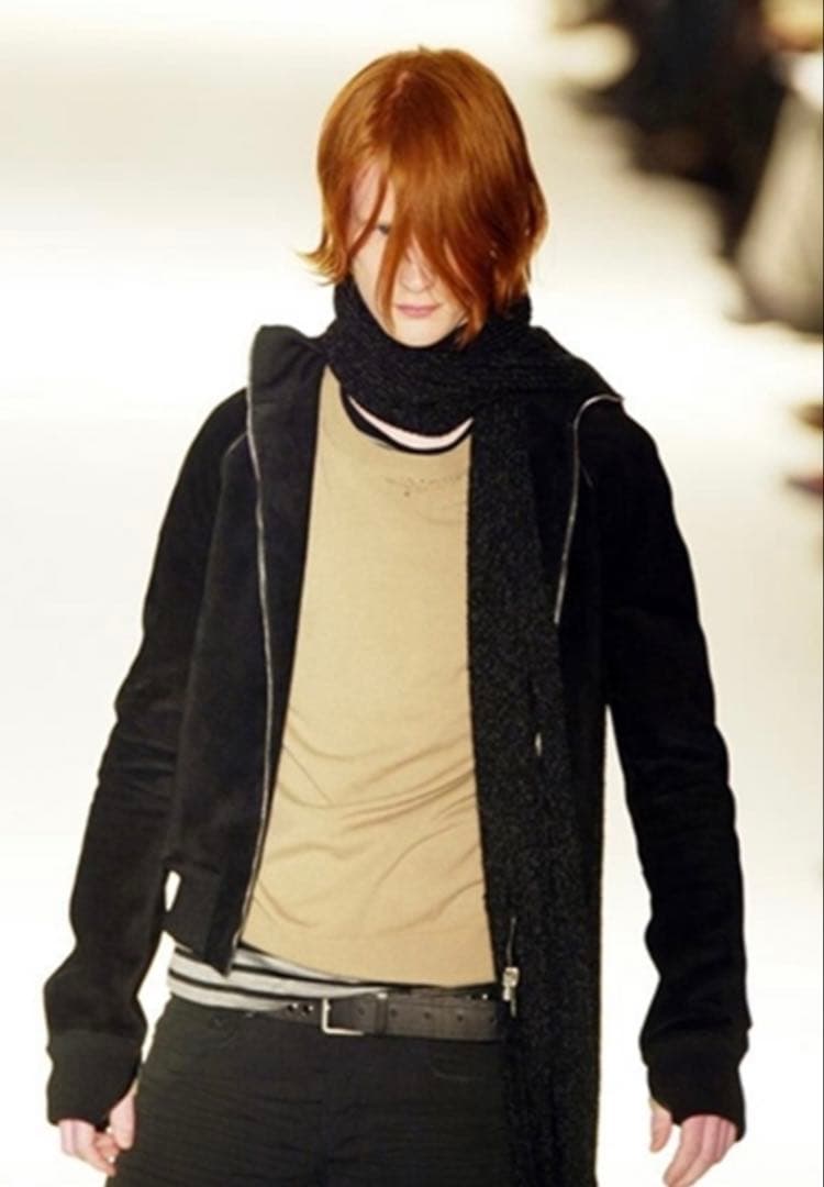 ディオールオム 04aw エディスリマンvictim期 エルボーパッチ ニット