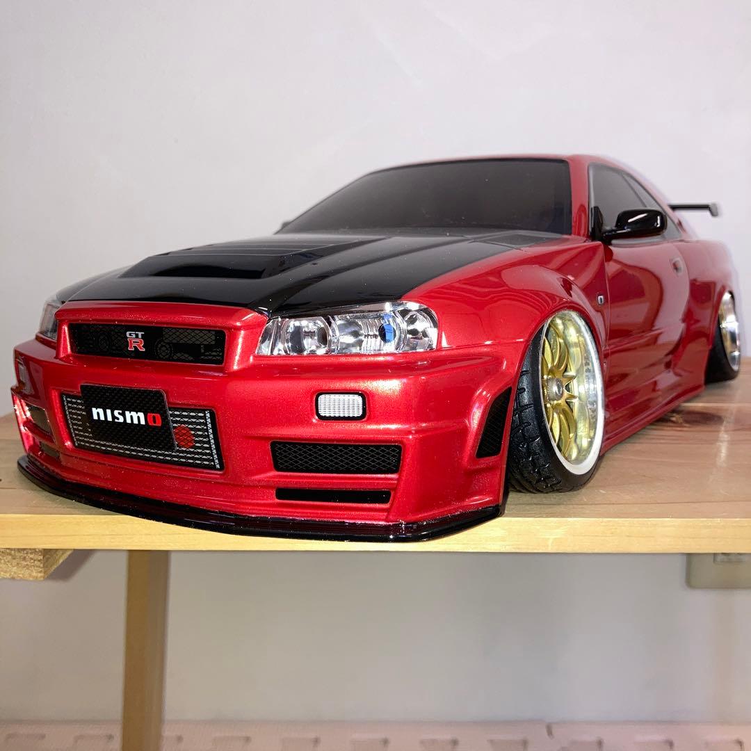 タミヤ　GT-R R34 ボディ 1/24 ニッサン スカイライン GT-R Vスペック （R34）: スケールモデル