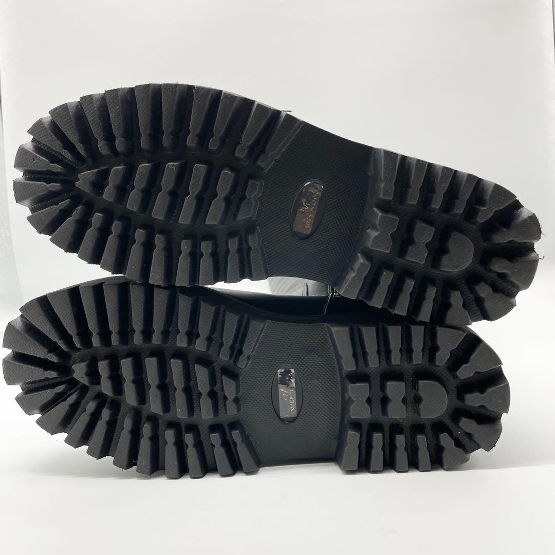 【美品】JEANASIS ジーナシス ビガーロングブーツ 厚底 黒 23.5cm