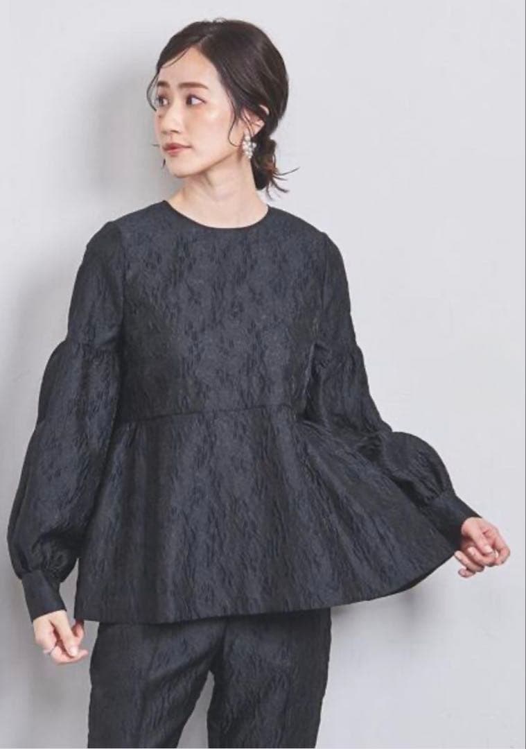 UNITED ARROWS ツートーン ジャカード ブラウス UNITED ARROWS（ユナイテッドアローズ）の「ツートーン ジャカード