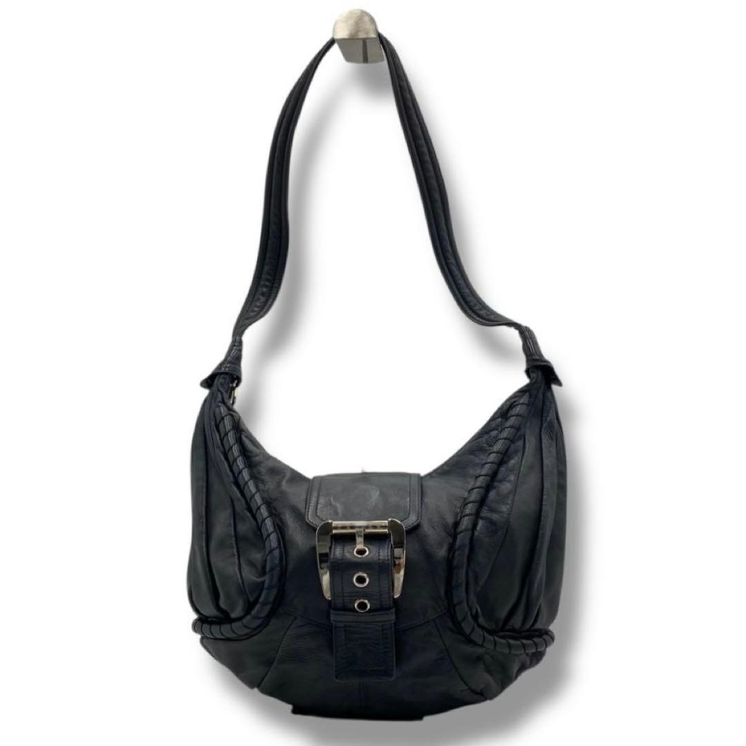 美品 CELINE バックル レザー バッグ Y2K Vintage セリーヌ - メルカリ