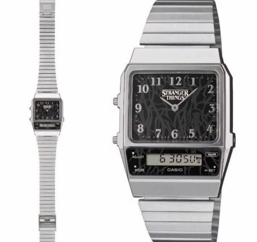 CASIO CLASSIC AQ-800EST-1AJR ストシン CASIO G-SHOCK AQ-800EST-1AJR CLASSIC Stranger Things Silver JAPAN