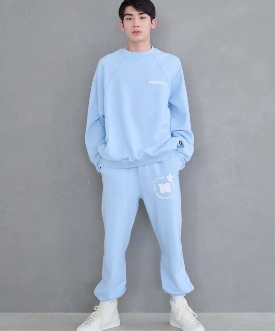 ナップタイム naptime. Nissy 西島隆弘 スウェット プルオーバー青