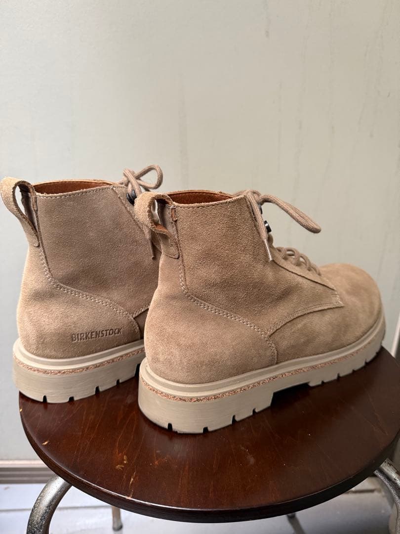 【26.0cm】ビルケンシュトック　スウェード　ブーツ　ベージュ