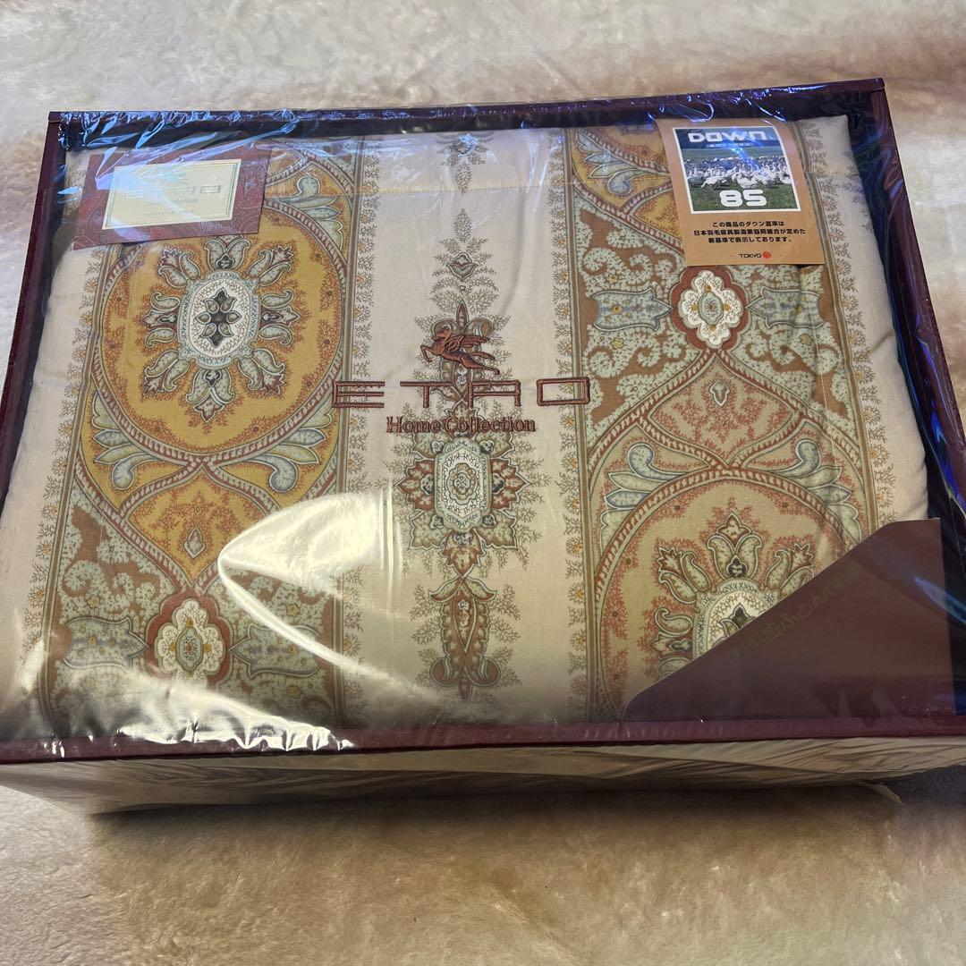 【新品・未使用】エトロ　ダウン85%羽毛掛布団 150×200cm あったか❗️ 2026年最新】エトロ 羽毛 肌掛け 布団の人気アイテム - メルカリ