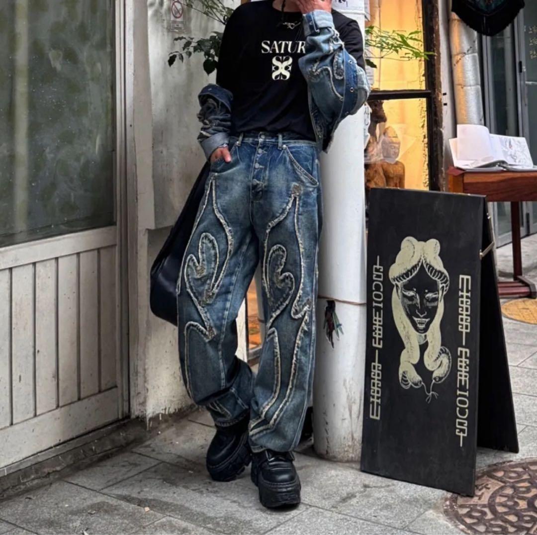 Thug Club Tribal Denim Pants トライバルデニムパンツ - メルカリ