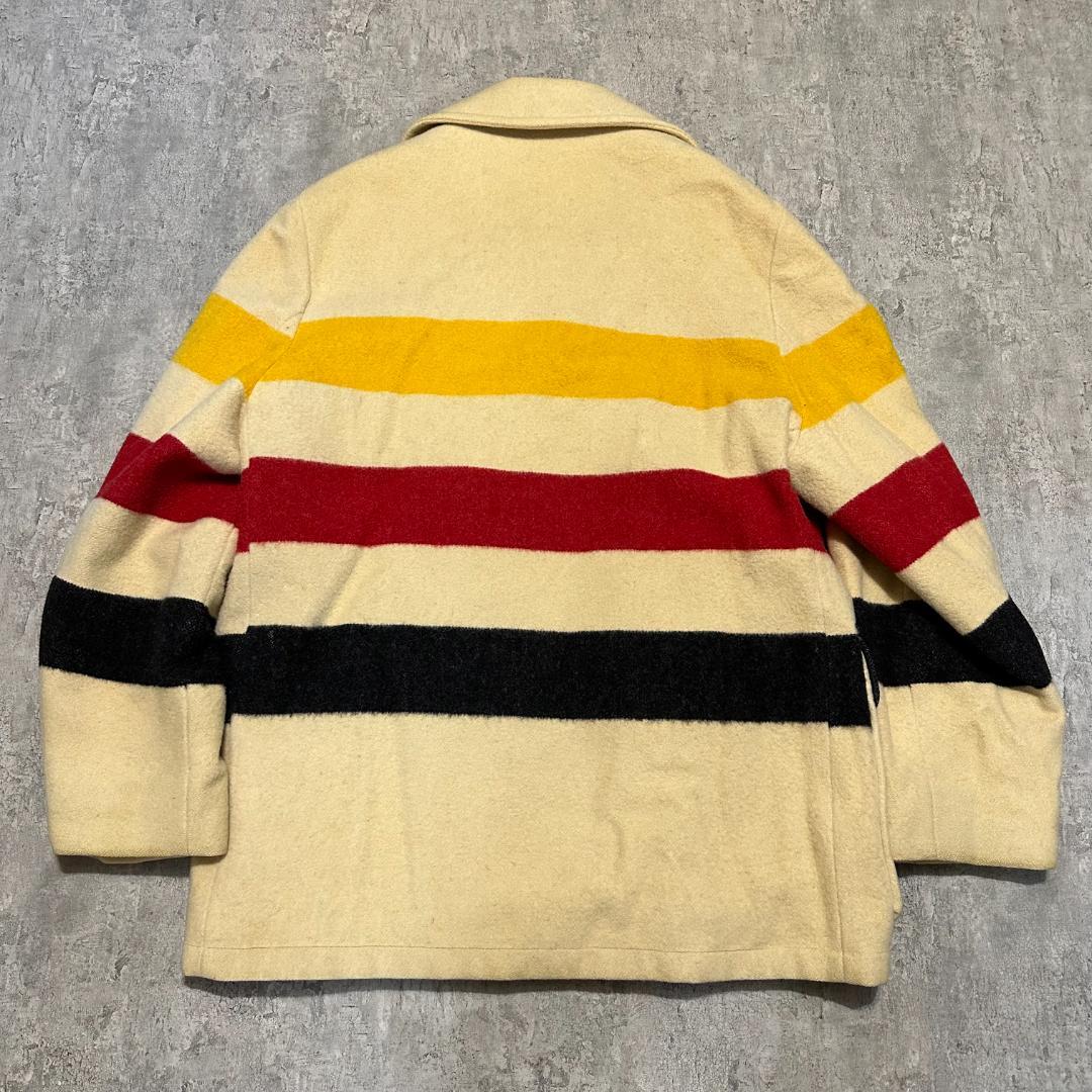 Woolrich ウールリッチ Pコート マルチボーダージャケット - メルカリ