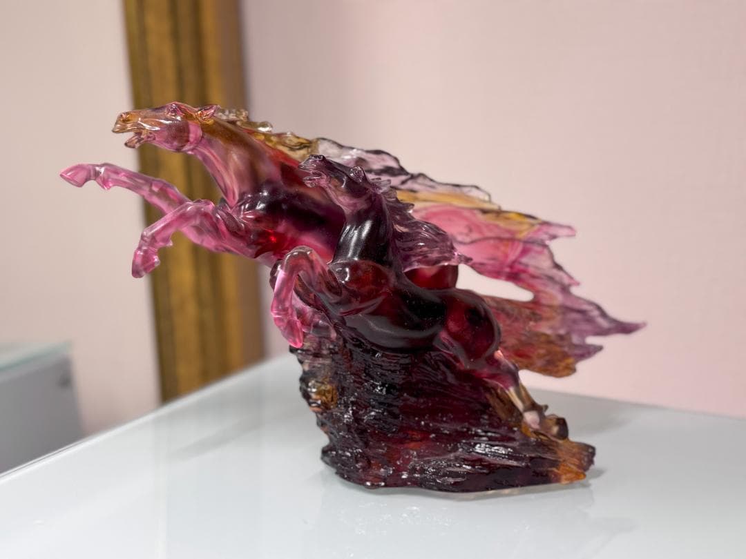 琉璃工房　LIULI　馬　赤　置き物　ガラス 粋工房 干支 午 赤午: リビング・ホビー | 井筒屋オンラインショッピング