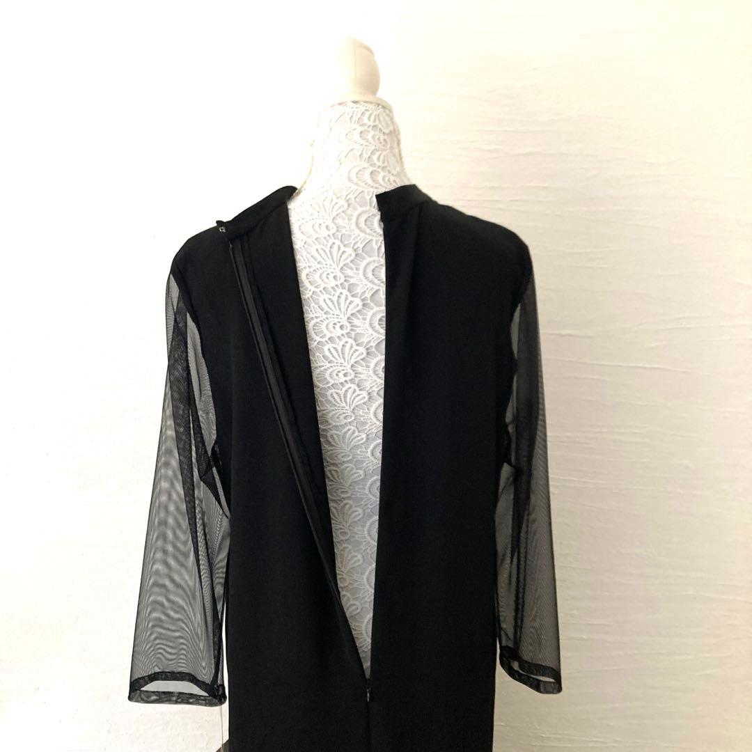 黒留袖リメイク スタンドカラーワンピース他3点セット - メルカリ