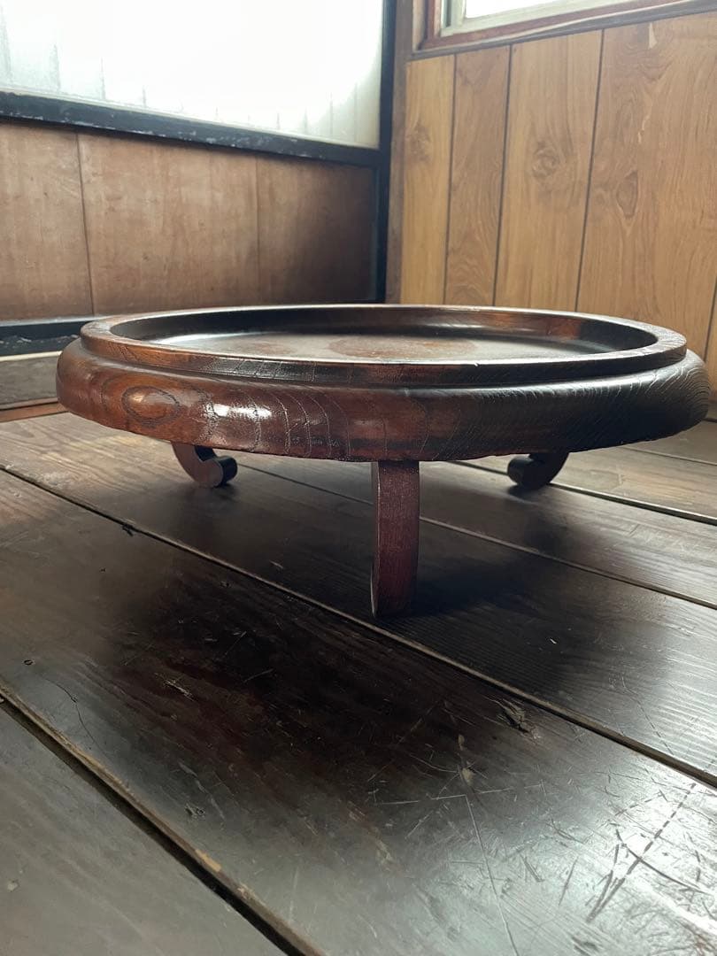 花台　欅一刀彫り　脚付き膳　お盆 2026年最新】膳 お膳 足付きの人気アイテム - メルカリ
