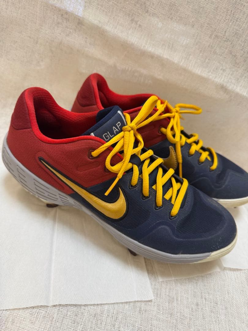 ナイキ 26.5 野球 スパイク シューズ NIKE (ナイキ) 野球スパイク メンズ SIZE 26.5cm ホワイト×レッド