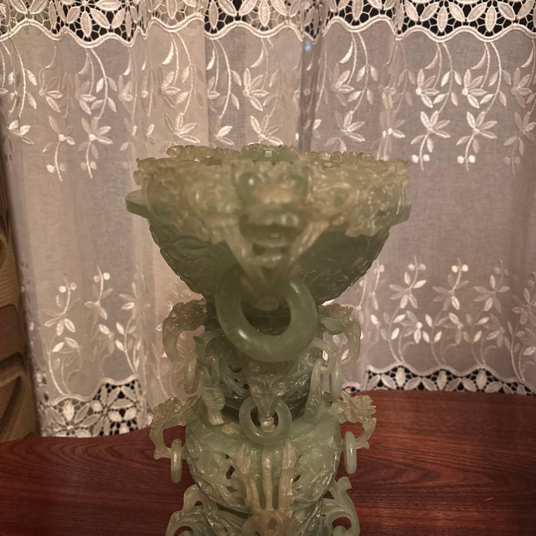 《hulibo》翡翠玉石 中国美術 装飾品 彫刻 中国古玩 アンティーク
