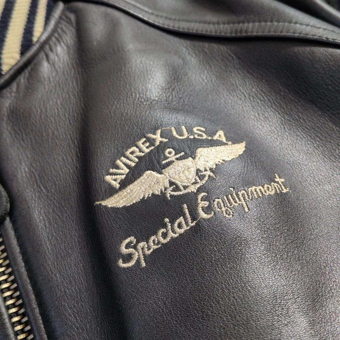 アヴィレックス レザー スタジャン S表記(M〜L相当) キルティング 超