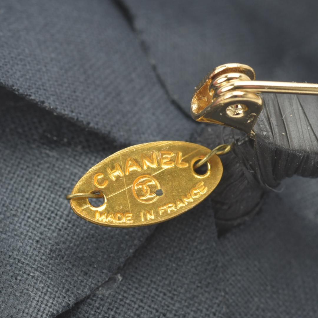 未使用◇シャネル カメリア ブローチ コサージュ ブラック 箱付き 8cm