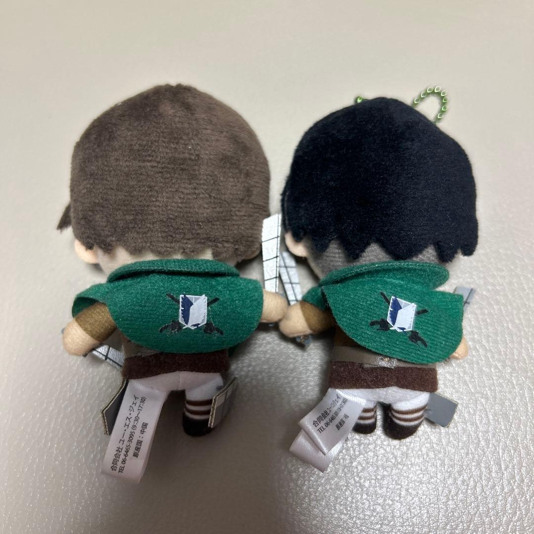 進撃の巨人 ユニバーサルスタジオジャパン ぬいぐるみ エレン リヴァイ